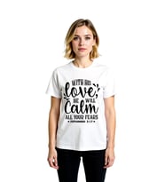 Kadın Manevi İlham Baskılı Tişört Spiritüel Mesajlı Retro Vintage Stil Rahat Kesim Günlük Modern