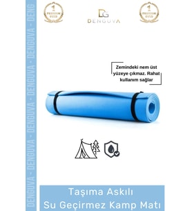 #YogaMatı Taşıma Askılı Dayanıklı Konfor Serisi Pilates Yoga Fitness Kaymaz Uyku Matı Yer Minderi