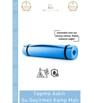 #YogaMatı Taşıma Askılı Dayanıklı Konfor Serisi Pilates Yoga Fitness Kaymaz Uyku Matı Yer Minderi