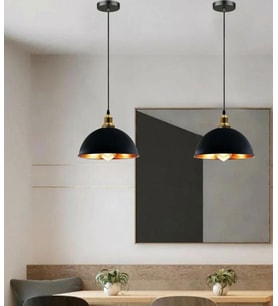 MYLİGHTS 30CM METAL SARKIT AVİZE  RUSTİK RETRO VİNTAGE AVİZE  tek fiyatıdır   (Siyah)
