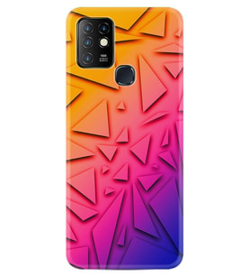 INFINIX Hot 8 9 10 11S Hot 10 Play 10T Kılıf Desemli Silikon Üçgenler 1635