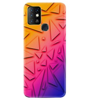 INFINIX Hot 8 9 10 11S Hot 10 Play 10T Kılıf Desemli Silikon Üçgenler 1635