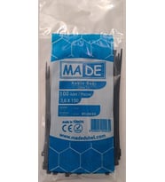 MADE KABLO BAĞI 3,6X150 mm SİYAH 100 LÜ