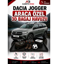 Dacia Jogger 2022 - 2026 Araca Özel 3D Bagaj Havuzu