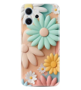 Oppo Reno 14F Kılıf Boutique Baskılı Resimli Rengarenk Çiçek Pcode -059