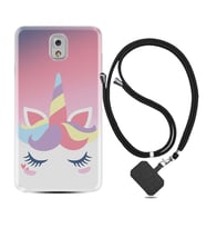 Samsung Note 3 4 5 8 9 20 Ultra 10 Lite Kılıf Boyun Askılı Silikon Sweety Unicorn 1737