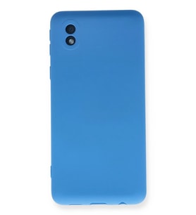 Galaxy A01 Core Kılıf Nano içi Kadife Silikon - Mavi