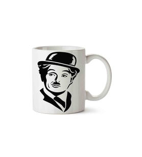 Charlie Chaplin Sessiz Sinema Porselen Kupa Bardak