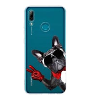 PrintiFy Huawei P Smart 2019 ile Uyumlu 1mm Slim Fit Köpek 2 050e Baskılı Şeffaf  Kılıf