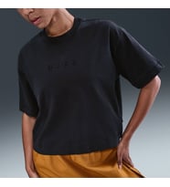 Nike W NSW LUXE SS TEE BOXY Siyah Kadın T-Shirt HV4955-010