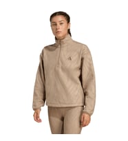 adidas JX3122 AOP POLARFLEECE Kadın Sweatshirt (Bej)