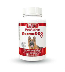 Bio Pet Active Dermadog 1,5 Köpekler Için Sarimsakli Maya Tableti 50 Adet