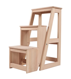 STEP PAN İÇE KATLANIR BASAMAKLI TABURE (3 BASAMAKLI) (Kahverengi)