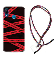 Huawei P20 Lite Mate 10 20 Lite Pro P40 Lite KılıfBoyun Asklı Rasta Silikon Danger 1372