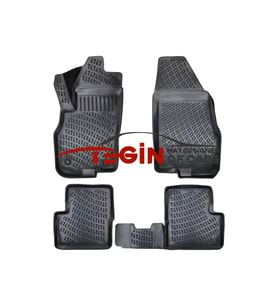 Fiat Punto Evo 2018 3D Havuzlu Paspas Siyah