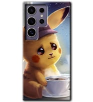 Galaxy S24 Ultra Kılıf HD Desen Baskılı Kılıf - Üzgün Pikaçu