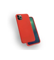 Apple iPhone 11 Pro Uyumlu Kılıf Zore Silk Silikon (Kırmızı)