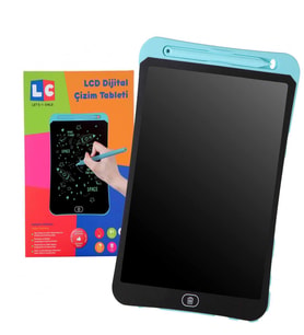 10 inç Kalemli LCD Yazı Tableti  Çocuklar İçin Dijital Çizim ve Eğitici Oyuncak Çocuğa Hediye (Mavi)