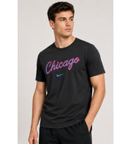 Nike Chicago Bulls Essential Mens Tee Grafik Baskılı Erkek Bisiklet Yaka Tişört Siyah