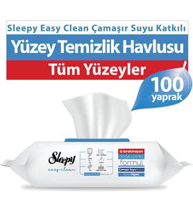 Easy Clean Çamaşır Suyu Katkılı Yüzey Temizlik Havlusu&Mendili 100 Yaprak (2 paketi)