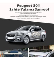 Peugeot 301 Parlak Siyah Yalancı Çakma Sahte Sunroof