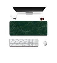 SonicTouch Klavye Mousepad 40x90cm Dikişsiz Pürüzsüz Sıvı Geçirmez Kaymaz Taban Altın Yapraklar