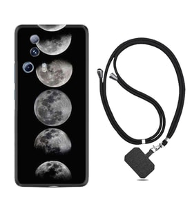 Xiaomi Mi 13 Lite Kılıf Resimli Boyun Askılı İpli Desenli Silikon Great Moons 1354
