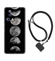 Xiaomi Mi 13 Lite Kılıf Resimli Boyun Askılı İpli Desenli Silikon Great Moons 1354
