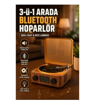 3'ü 1 Arada Bluetooth Hoparlör Dijital Saatli Gece Lambası ve Ambiyans Işıklı