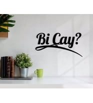 BK Home Bi Çay Ahşap Duvar Yazısı-5 (Siyah)