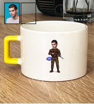 Kişiye Özel Karikatürlü Asker Lüks Fincan 30 Ağustos Zafer Bayramı Hediyesi