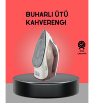 Kahverengi Buharlı Ütü 2200W Sürekli Buhar 120 g Şok Buhar