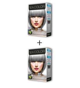 2X2 Tüp Krem Saç Boyası Seti Füme Gri No:0.01