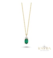 Peridot Altın Kolye AKM82