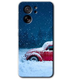 Xiaomi Mi 13T Kılıf HD Desen Baskılı Arka Kapak - Karlı Vosvos