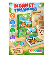 DıyToy Magnet Tamamlama Hayvanlar Manyetik Eşleştirme Oyunu 40 Parça