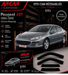 Peugeot 407 (2004-2010) 4'lü Mugen Cam Rüzgarlığı