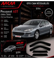 Peugeot 407 (2004-2010) 4'lü Mugen Cam Rüzgarlığı