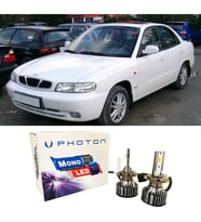 Daewo Nubira Led Xenon Uzun + Kısa Far Ampulü H4 Mono Yeni Seri Beyaz