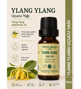 Ylang Ylang Uçucu Yağı – 10 ml Saf ve Katkısız Bitkisel Uçucu Yağ