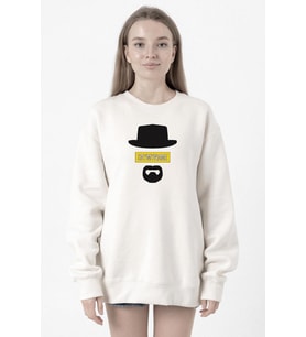 Breaking Bad Yellow Say My Name Head Beyaz Kadın 2ip Sweatshirt