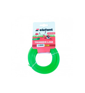 Tırpan Misinası Motorlu Tırpan KARE Misina 2mm x 15 metre (Kırmızı)
