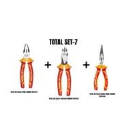 Total Set-7 (İZOLELİ PENSE 180MM+ İZOLELİ YAN KESKİ 180MM+İZOLELİ KARGA BURUN 200MM)