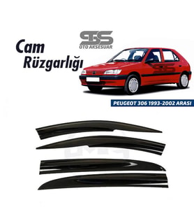 Cam Rüzgarlığı Peugeot 306 1993-2002 Arası Mügen Tip Piano Black
