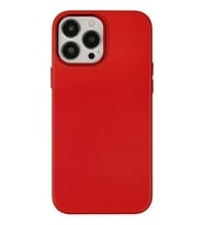 iPhone 13 Pro Max Kılıf Asya Deri Silikon - Kırmızı