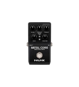 NUX Metal Core Deluxe MKII (Profesyonel - Yüksek Gain Efekt Pedalı)  3 Farklı Amfi Modeli (Duo Rect, Fireman, VH4), Dahili Noise Gate, USB ile IR Yükleme  Ölçüler: 122 x 72 x 47 mm