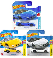 Hot Wheels 3 Araç '90 Acura NSX Set - Sarı & Kırmızı & Mavi (1/64)