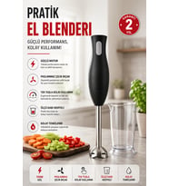 Metal Ayaklı El Blenderı Paslanmaz Çelik Gövde Ergonomik Tutuş
