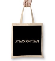Attack On Titan Logo 01 Bez Çanta Uzun Saplı