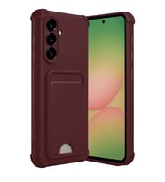 Samsung Galaxy A17 5g Kelvin Kartvizitli Silikon - Bordo